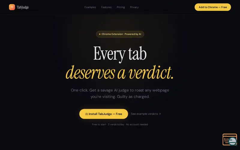 Screenshot of TabJudge