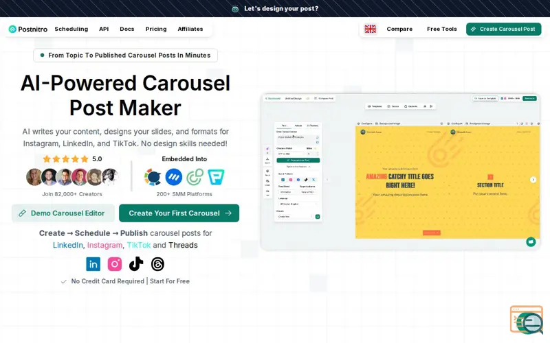 Screenshot of PostNitro