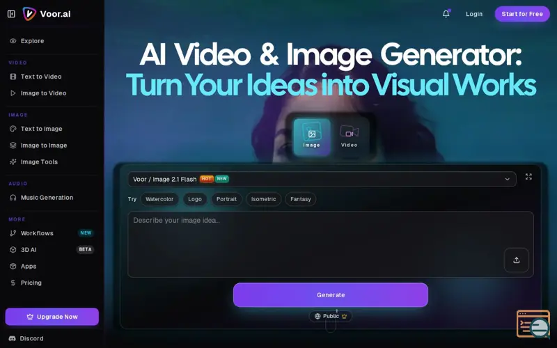 Screenshot of Voor.ai