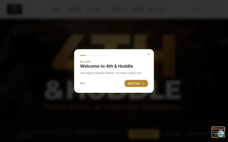 Screenshot of 4th & Huddle