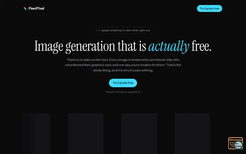 Screenshot of Peerpixel