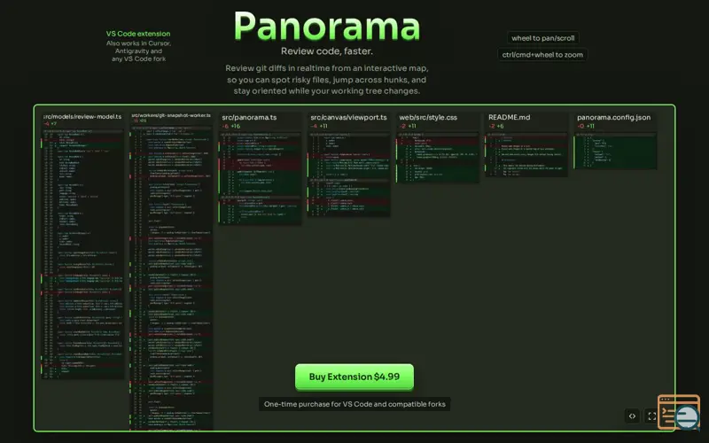 Screenshot of Panorama, a launch using Deployd