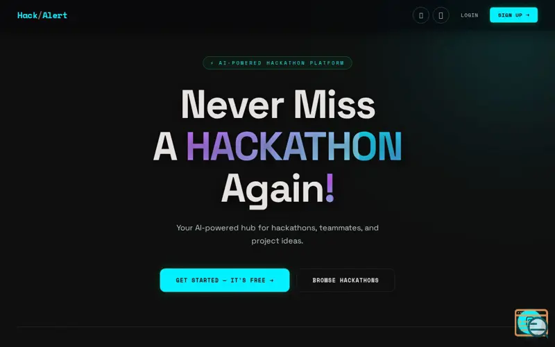 Screenshot of Hack/Alert 