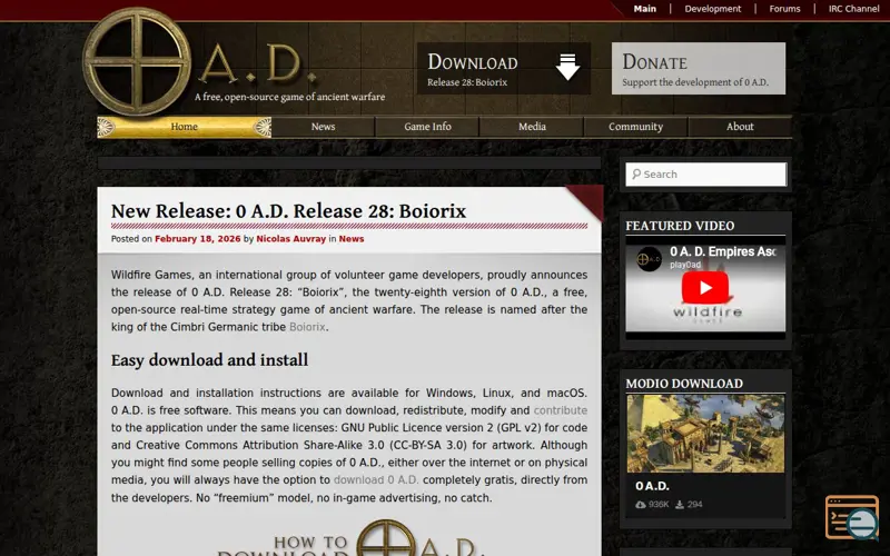 Screenshot of Play0ad