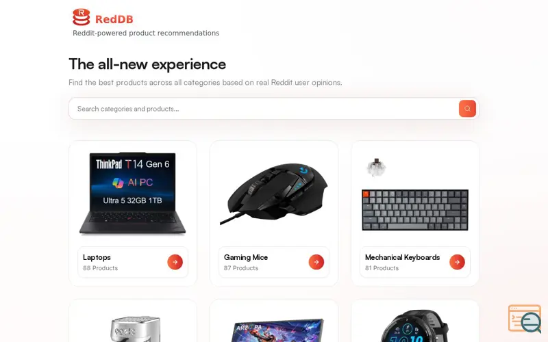 Screenshot of RedDB