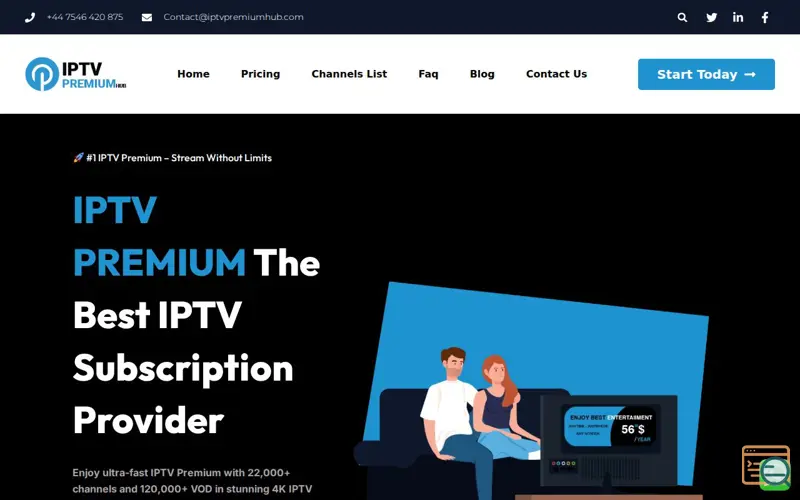 Screenshot of iptvpremiumhub