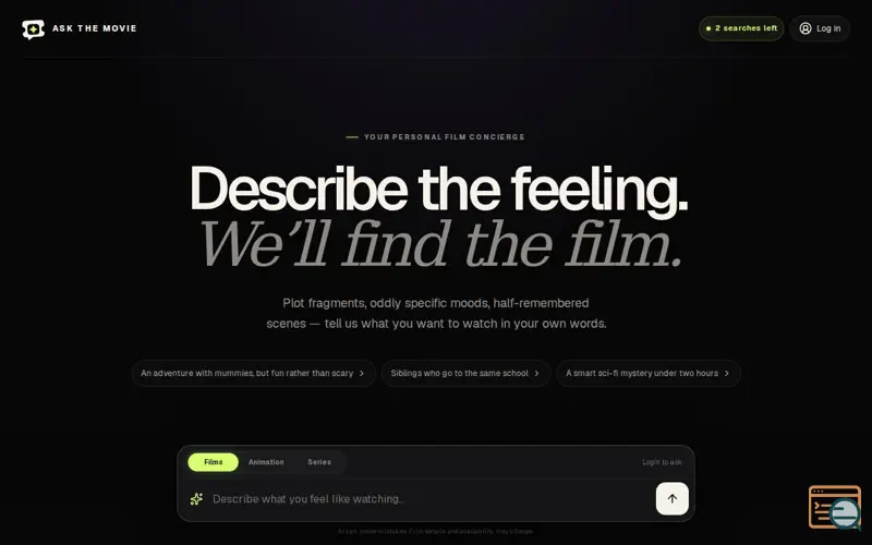 Screenshot of Ask The Movie