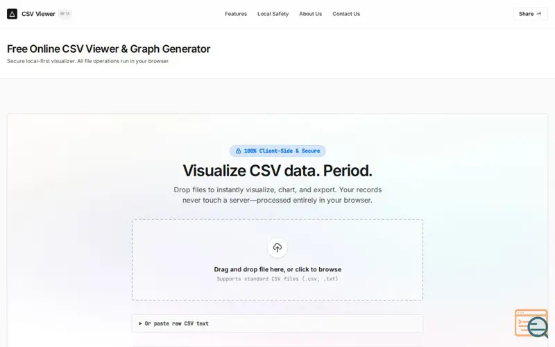 Screenshot of CSV Viewer 