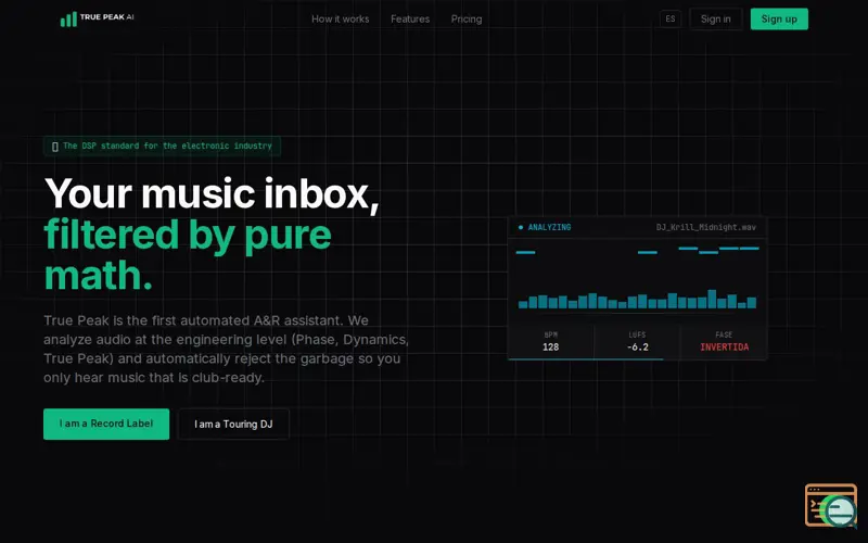 Screenshot of True Peak 
