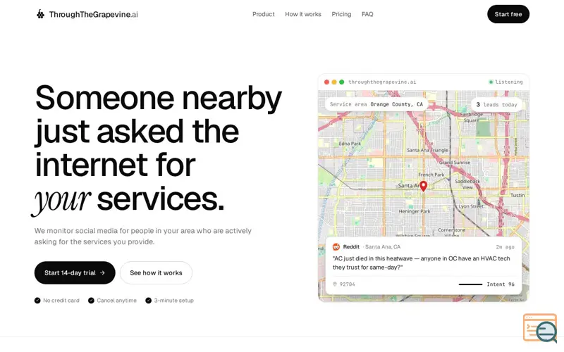 Screenshot of ThroughTheGrapevine.ai