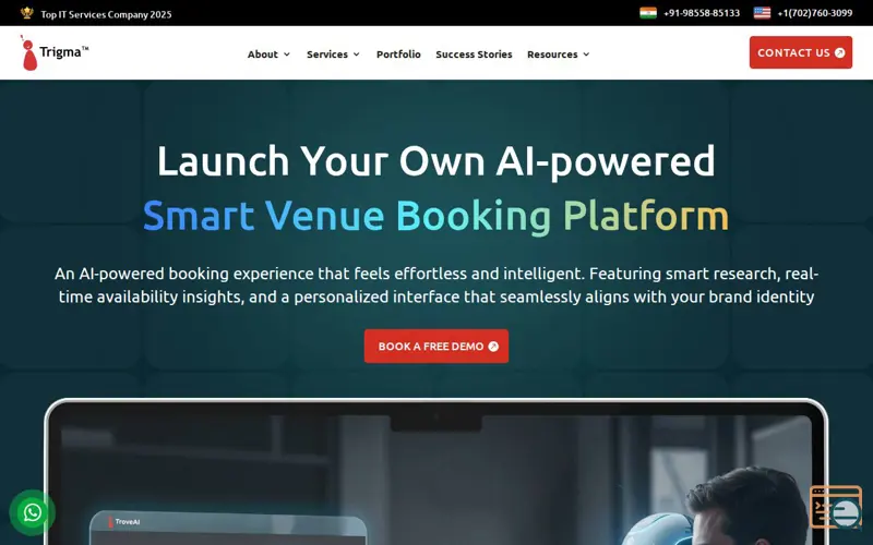 Screenshot of TroveAI