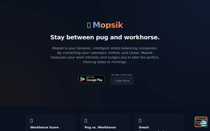 Screenshot of Mopsik