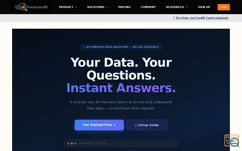 Screenshot of DataAssist-IO