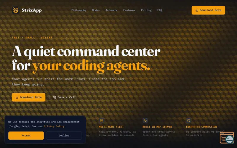 Screenshot of StrixApp