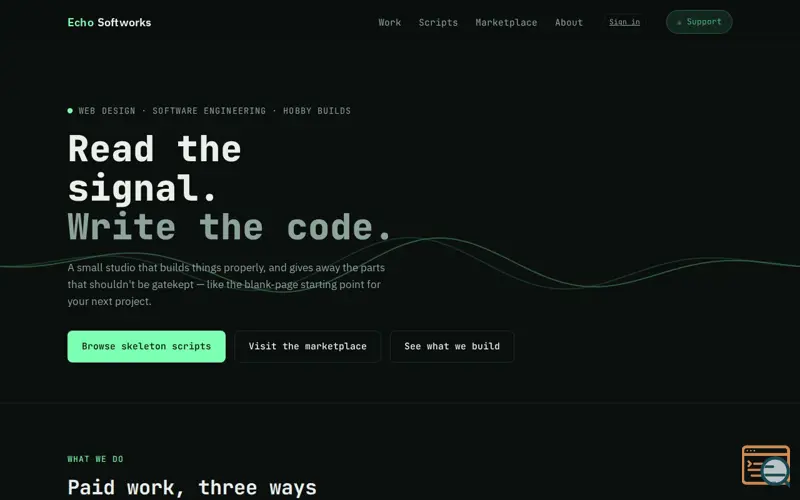 Screenshot of Echo Softworks