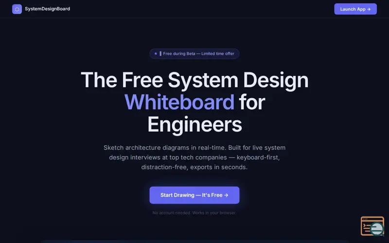 Screenshot of SystemDesignBoard