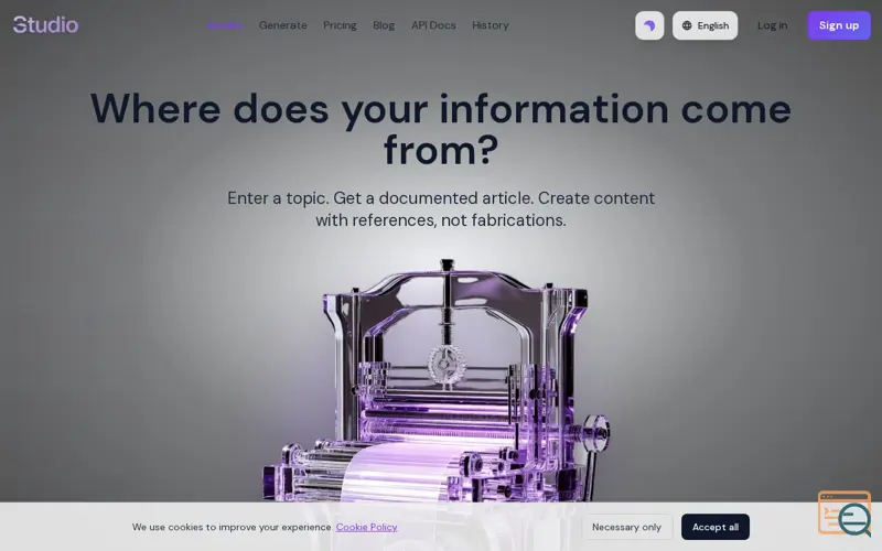 Screenshot of Studio by ApisDom