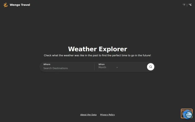 Screenshot of Wengotravel