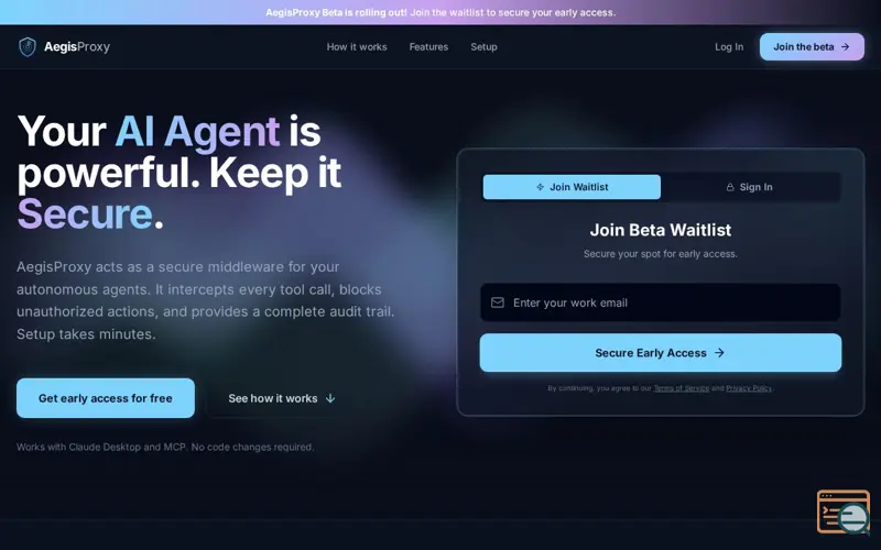 Screenshot of AegisProxy