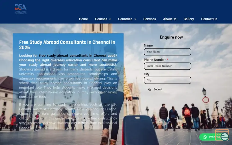 Screenshot of Dynamic Study Abroad