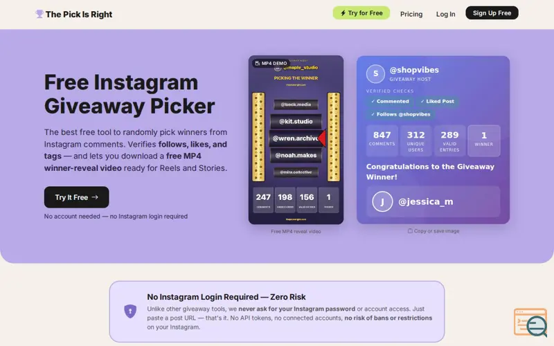 Screenshot of The Pick Is Right