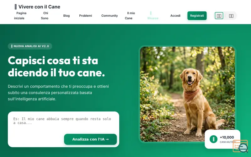 Screenshot of Vivere con il Cane