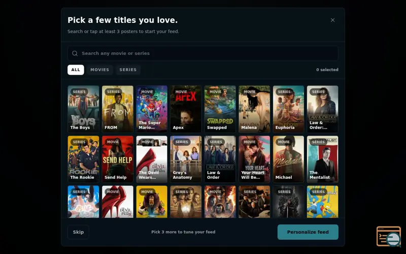 Screenshot of FlickBuddy