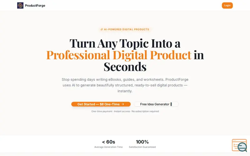 Screenshot of ProductForge