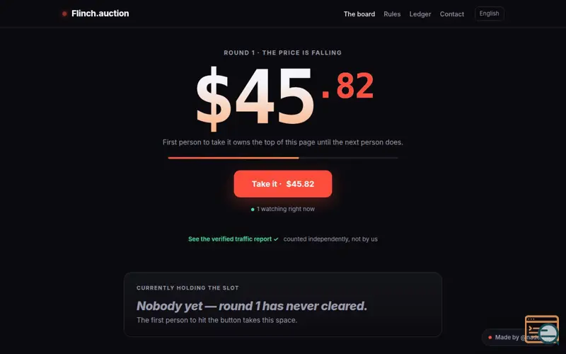 Screenshot of Flinch