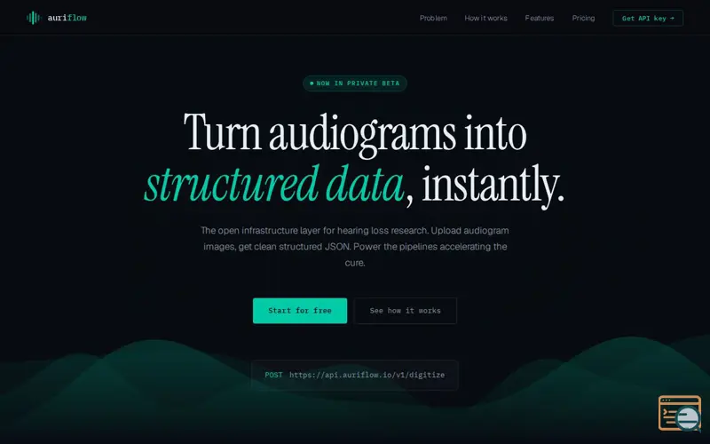 Screenshot of Auriflow — Hearing Research Data Infrastructure