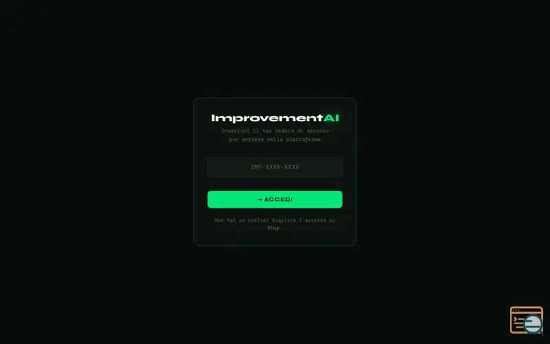 Screenshot of improvement-ai