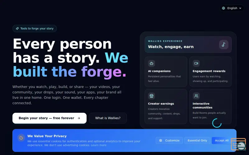 Screenshot of Wallies
