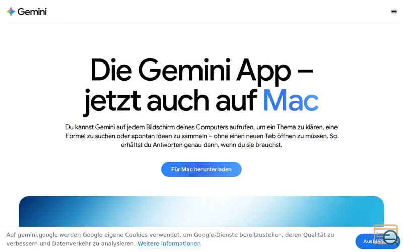 Screenshot of Gemini app for Mac