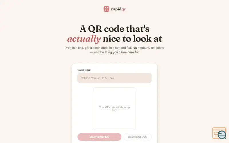 Screenshot of RapidQR -- Smart QR's