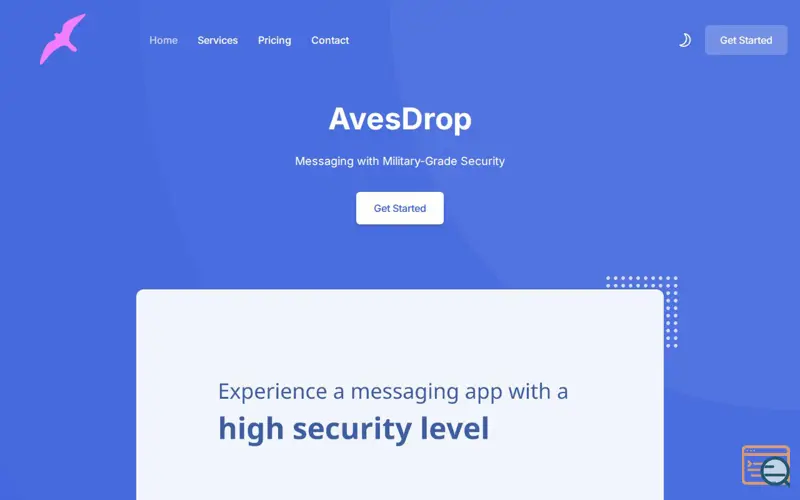 Screenshot of AvesDrop, a launch using LinkedIn