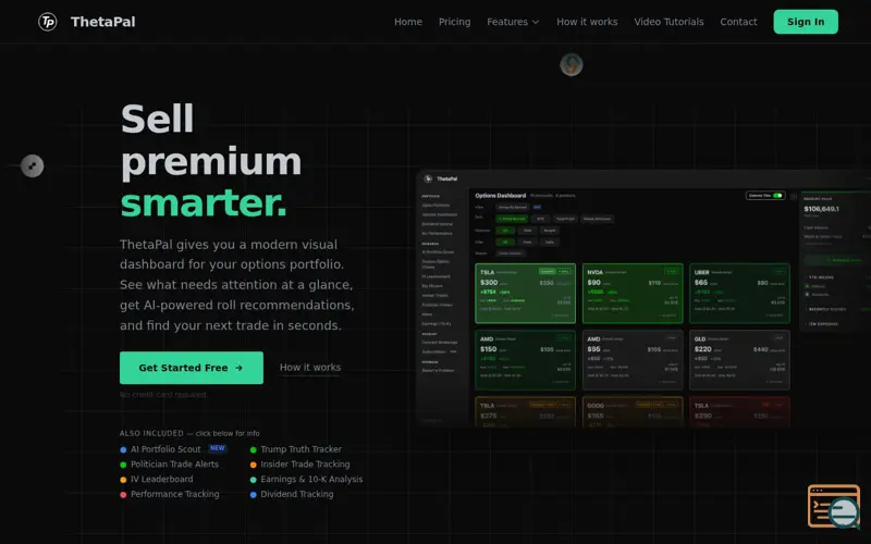 Screenshot of ThetaPal