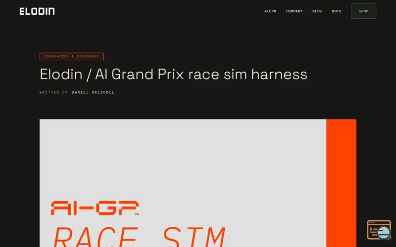 Screenshot of Open-Source AI Racing Harness, a launch using MathJax