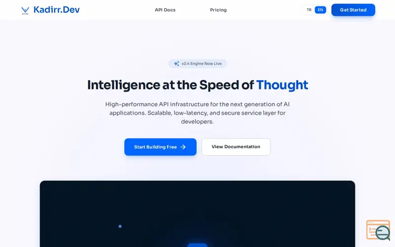 Screenshot of Kadirr.Dev