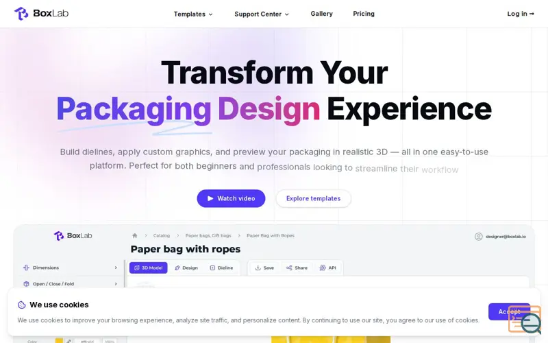 Screenshot of BoxLab