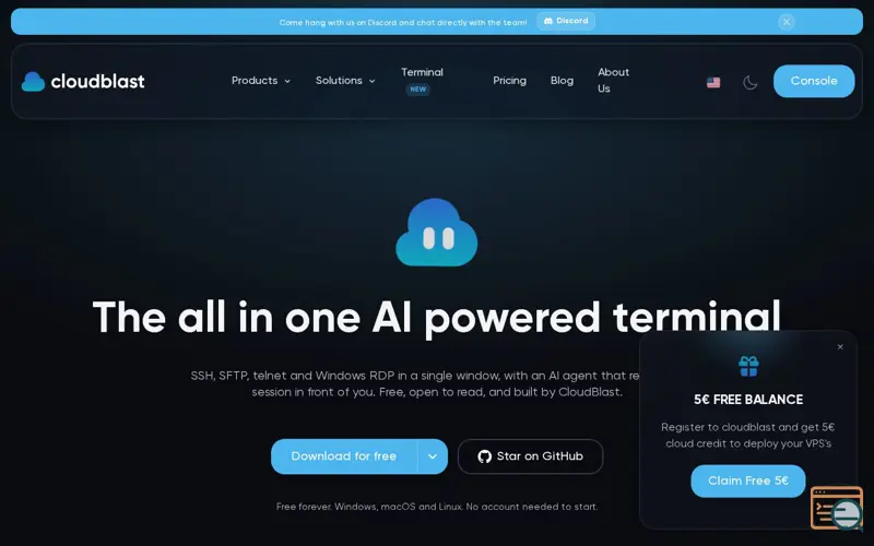 Screenshot of CloudTerm