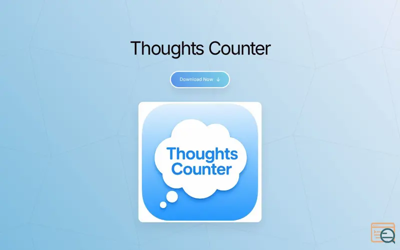 Screenshot of Thoughts Counter