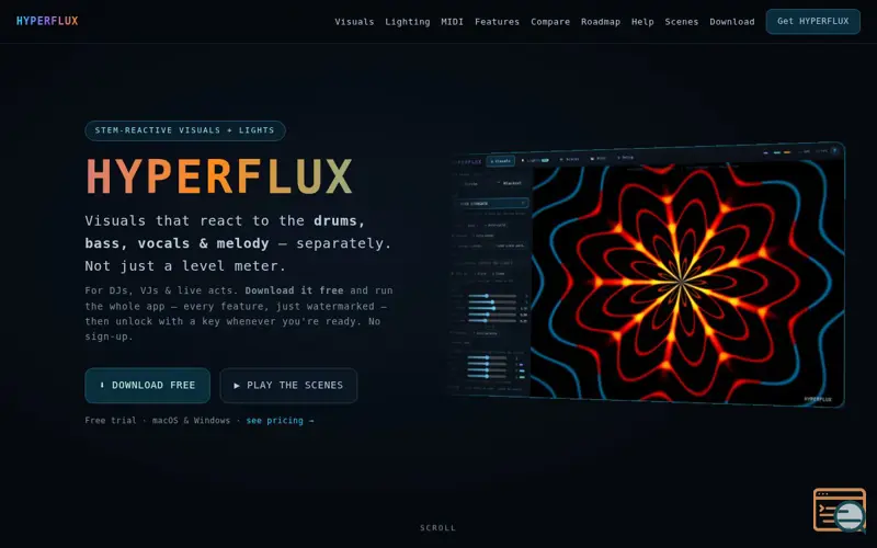 Screenshot of HYPERFLUX