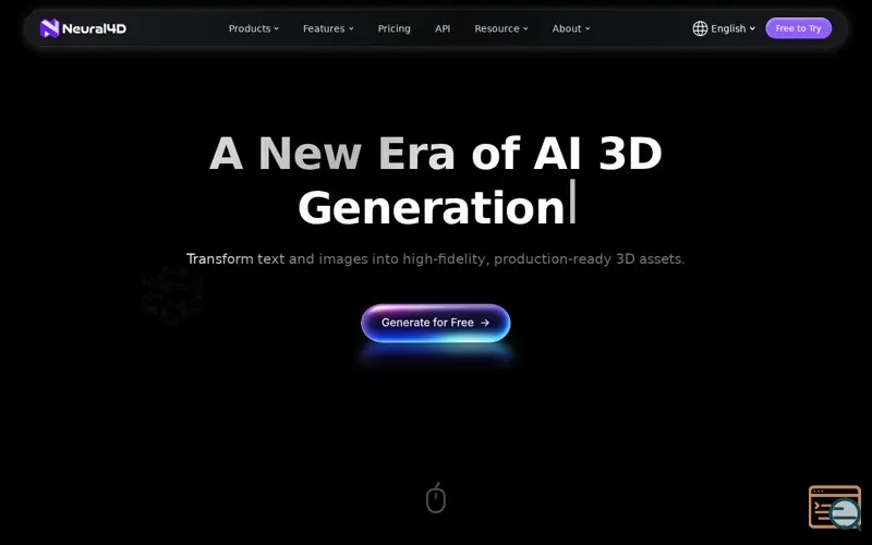 Screenshot of Neural4D