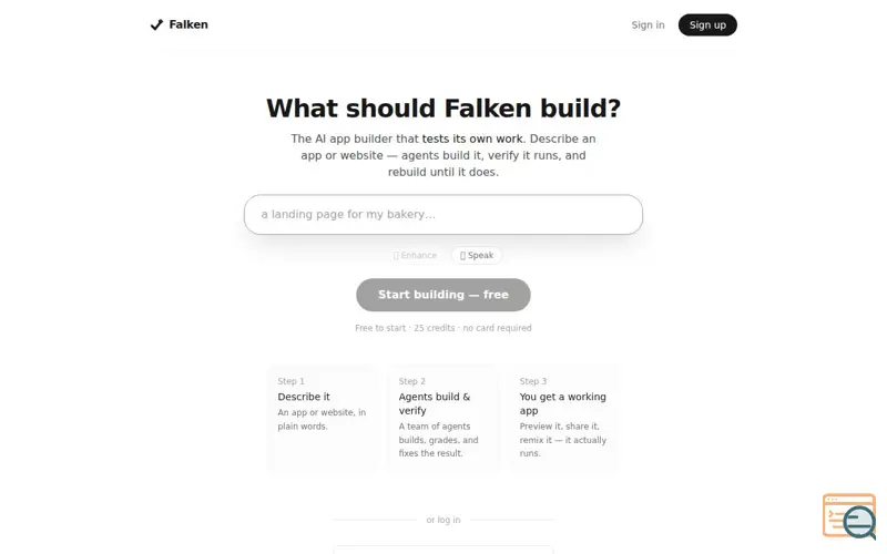 Screenshot of Falken