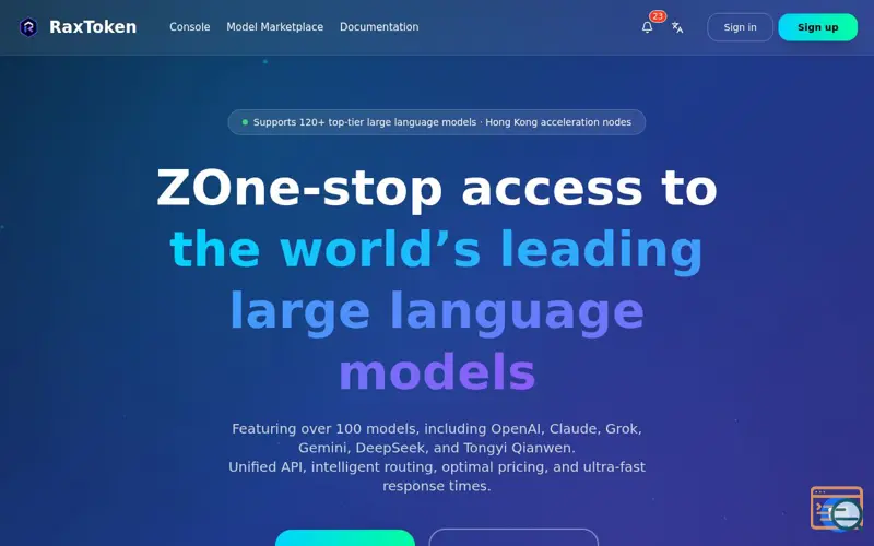 Screenshot of RaxTokens, a launch using EmailOwl