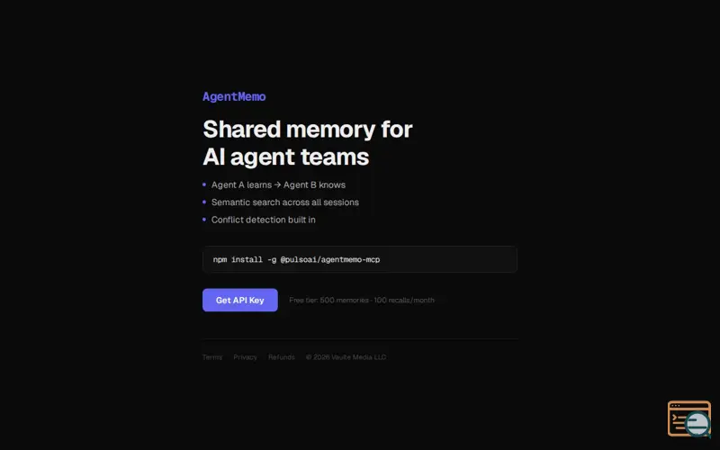 Screenshot of AgentMemo