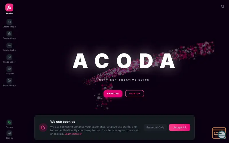Screenshot of ACODA
