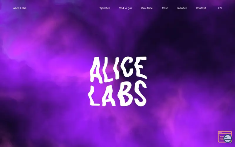 Screenshot of Alice Labs