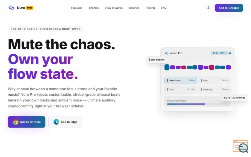 Screenshot of Nuro Pro