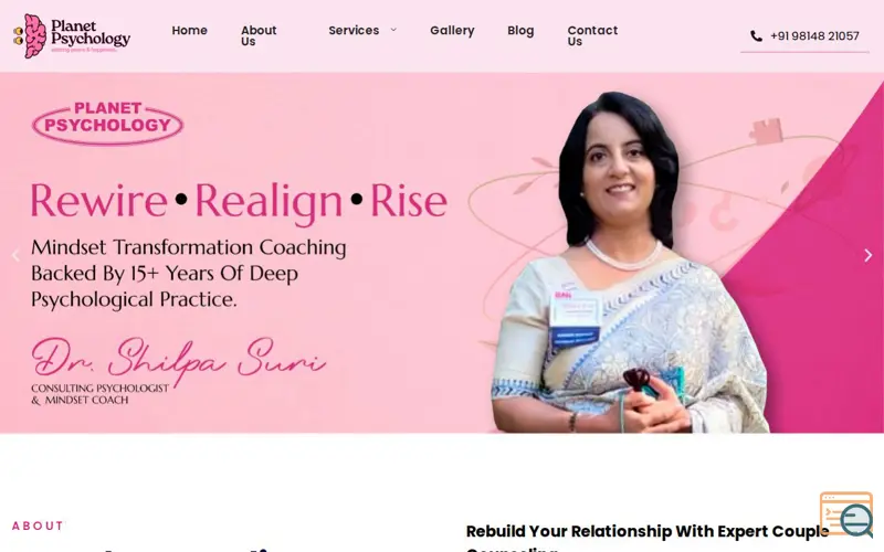 Screenshot of Couple Counseling in Chandigarh, a launch using LiteSpeed Web Server
